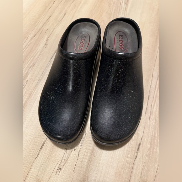 Klogs women’s size 11 black sparkle nursing clogs - Picture 1 of 6